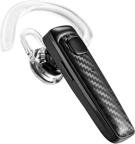 S525 Bluetooth 5.1 Wireless Earpiece, 16Hrs HD Calling, CVC8.0 Noise Cancelling, Hands-Free, Black