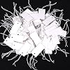 Shappy 300 Pcs 0.8 x 1.58 Inches White Price Display Tags Marking Labels Display Hanging Tags with Elastic String