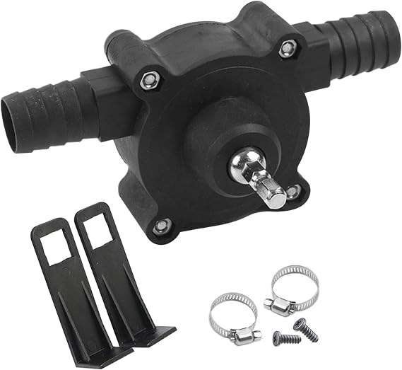 Drill Pump, Self Priming Transfer Pump Wear-Resistant Liquid Self Priming Water Hand Outstanding Drill Water for, Oil, Solvents, Fuels