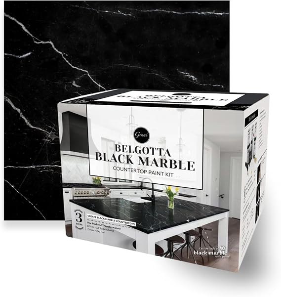 Giani Marble Easy Epoxy Countertop Paint Kit (Belgotta Black)