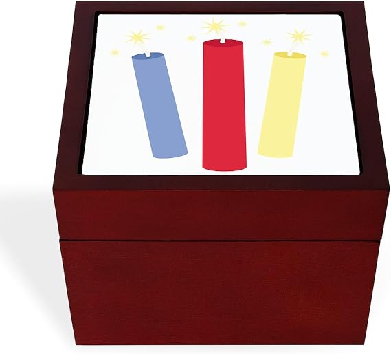 CafePress Fire Crackers Memory Keepsake Jewelry Box, 5"x5"x3.75"