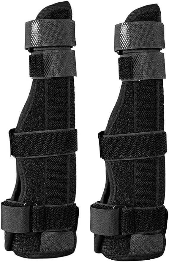 2Pcs Adjustable Compression Finger Holder Protector Brace Medical Sports Wrist Thumbs Hands Arthritis Splint Support Protective Guard,M