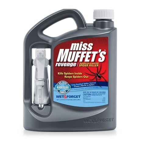 Miss Muffet's Revenge Spider Killer Indoor and Outdoor Spider Control, 64 OZ. Ready to Use ...