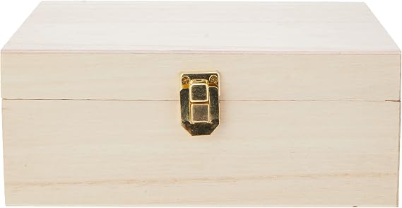 Artemio 14001012 Wooden Tea Box 20 x 14 x 8 cm, Beige