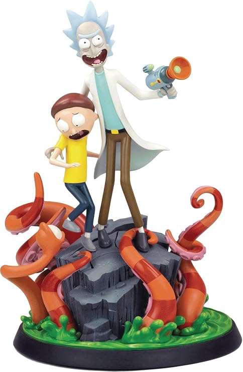 Mondo Tees Rick & Morty Statue, Multicolor,12 inches