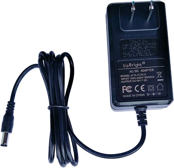 UpBright 15V AC/DC Adapter Compatible with Hyperice Normatec 2.0 Pro Leg 30121 60030 001-03 60010 001-00 60000 LMJ5 Air Massager Pulse Recovery Massage Device PEAMW24I-13-BNL24 Power Battery Charger