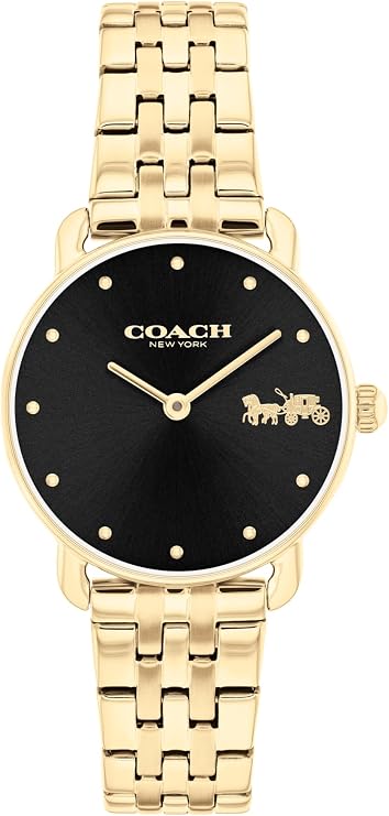 COACH Elliot Women's 2H Quartz Watch - Stainless Steel Bracelet - Water Resistant up to 3ATM/30 Meters - Premium Fashion - Classic, Minimalist Design for Everyday Wear - Gift for Her - 28mm