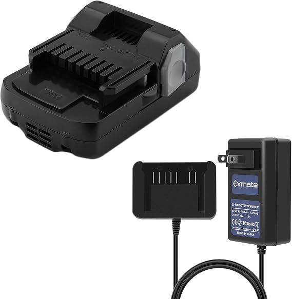 Exmate 18V 2.5Ah Battery with Charger for Hitachi 339782 BSL1830C BSL1815S BSL1815X BSL1830 330139 330557