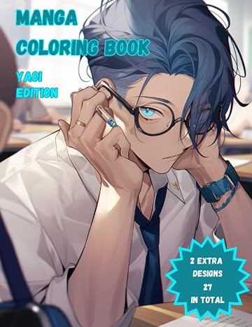 Manga coloring book Yaoi Edition: A Perfect Gift for Yaoi Fans and Enthusiasts