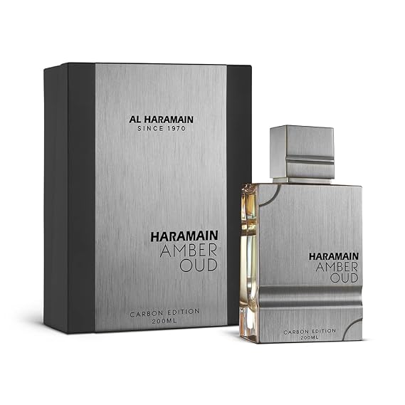 Al Haramain Amber Oud Carbon for Men Eau de Parfum Spray, 6.7 Ounce/ 200ml