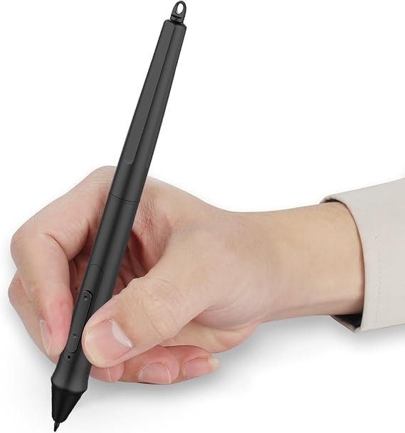 Irfora W500 Battery-Free Stylus Pen 8192 Pressure Levels with 2 Customize Keys Compatible with HS611/ Inspiroy WH1409 V2/ Inspiroy Q11K V2/ Inspiroy Dial Q620M/ Kamvas Pro 20/ Kamvas Pro 22/ Kamvas