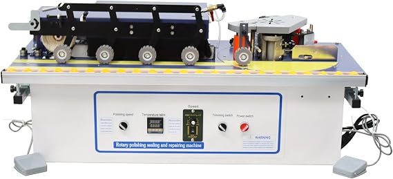 Automatic Edge Banding Machine Woodworking Edge Bander 110V | 06 m/min, Dual-Side Gluing & Trimming, Heating & Polishing, For Wood MDF Particle Board Edging