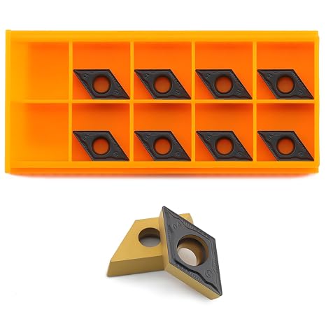Turning Inserts DCMT32.51(DCMT11T304) for Steel Semi-Finish 10 Pcs