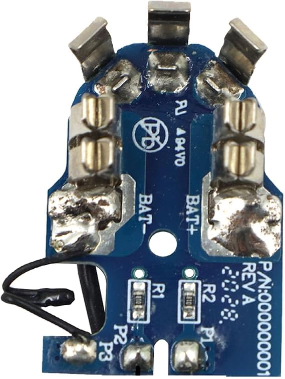 PCB Circuit Board Replacement for Milwaukee M12 12V Battery, 6-Cell Battery PCB Protection Board Broken Battery Circuit Board Replacement Repair Kit Part