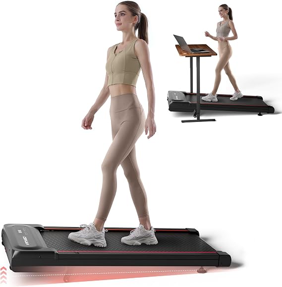 Walking Pad with Auto Incline, Under Desk Folding Treadmill with Remote Control and LED Display for Home Office, 3HP Portable Walking Jogging Running Machine, 300 LB Capacity