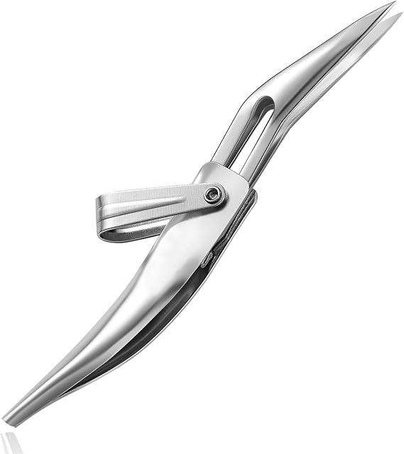 DUROX Splinter Tweezers for Splinter Removal Sharp Pointy Tip to Extract Wood, Metal, Cactus Splinters Foldable EDC Keychain Tool, First Aid Sliver Remover, Sliver Gripper Tweezers