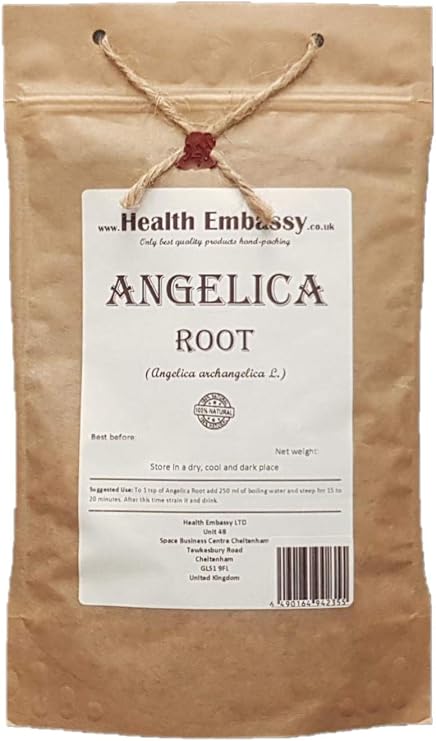 Health Embassy Angelica Root (Angelica archangelica L. - Radix Archangelicae) 100% Natural (100g)
