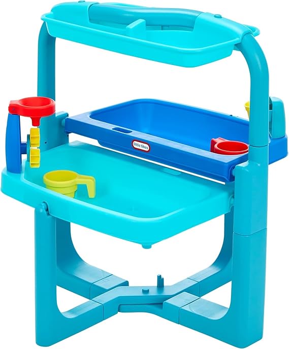 Little Tikes Easy Store Outdoor Folding Water Play Table with Accessories for Kids, Children, Boys & Girls 3+ Years, Mutlicolor, 660429C3