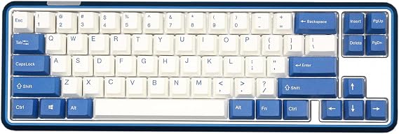 Varmilo Sword 2-68 Pacific Blue White LED 65% Dye Sub PBT Aluminum Mechanical Keyboard (Varmilo EC Ivy V2)