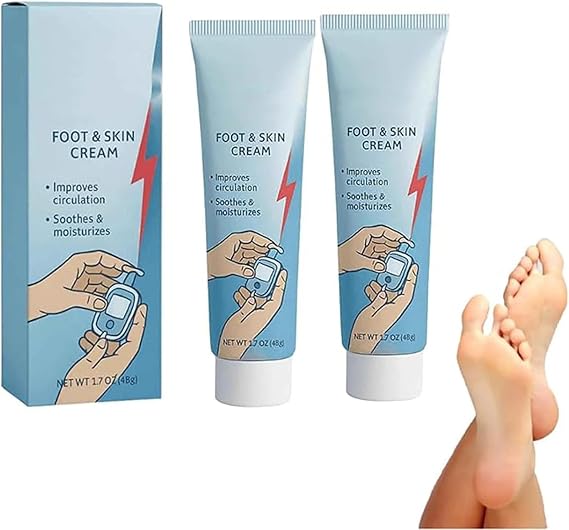 Zentheca Diabetic Foot Cream, Diabetics Skin Relief Cream for Foot Care, Gentle Moisturizing Cream, Natural Ingredients, Soothes Dryness, Improves Circulation & Support Healthy Feet (2)