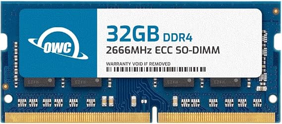 OWC 32GB DDR4 2666MHz ECC SODIMM 260-pin Memory RAM