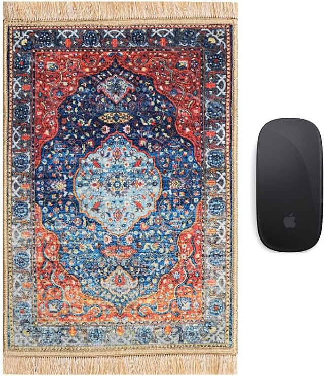 Lacivert Dekoratif Küçük Halı Mousepad