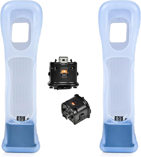 TechKen 2Pack Wii Motion Plus Adapter Wii Motion Attachment, Wii Motion Plus Attachment Motion Plus Accelerator for Wii Controllers