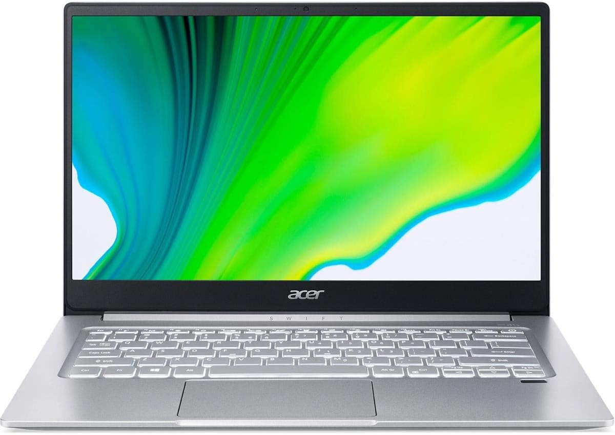 Acer Swift 3 SF314-59-73UP 14 Full HD Notebook Computer, Intel Core i7-1165G7 2.80GHz, 8GB RAM, 512GB SSD, Windows 10 Home, Pure Silver