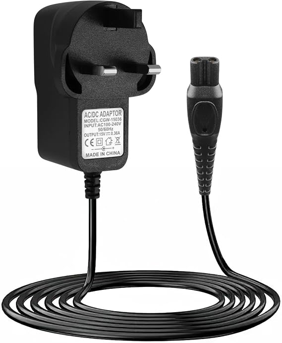 15V for Philips Shaver Charger HQ8505 Cable, UK for One Blade Series