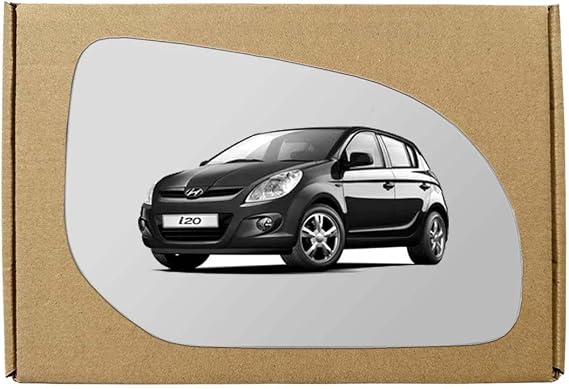 GAPlus Replacement Wing Mirror Glass Compatible with Hyundai i20 2008-2012 Convex Right Driver Off Side