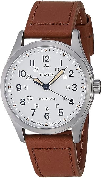 Timex 38 mm Expedition North Field Post Mechanical Eco-Friendly Leather Strap Watch