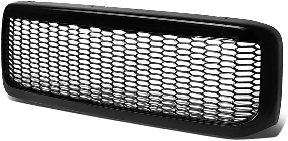 Auto Dynasty Front Grill for 99-04 Ford F-250 F-350 F-450 F-550 Super Duty | Front Grille for 1999 2000 2001 2002 2003 2004 Ford F-250 F-350 F-450 F-550 Super Duty, Honeycomb Mesh Style, Glossy Black