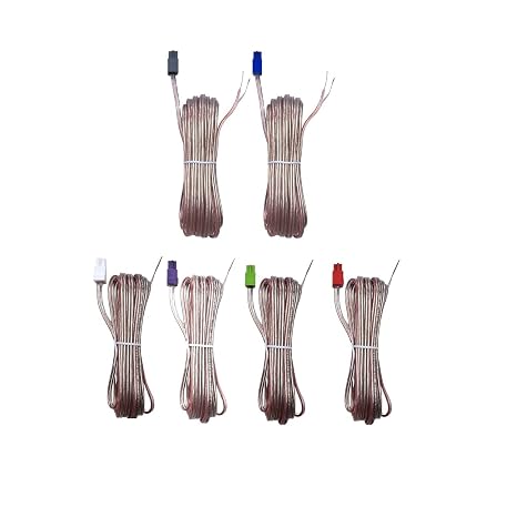 Home Theater Red Gray Speaker Cables Sound Wire Cords Compatible with Sony Home Cinema System