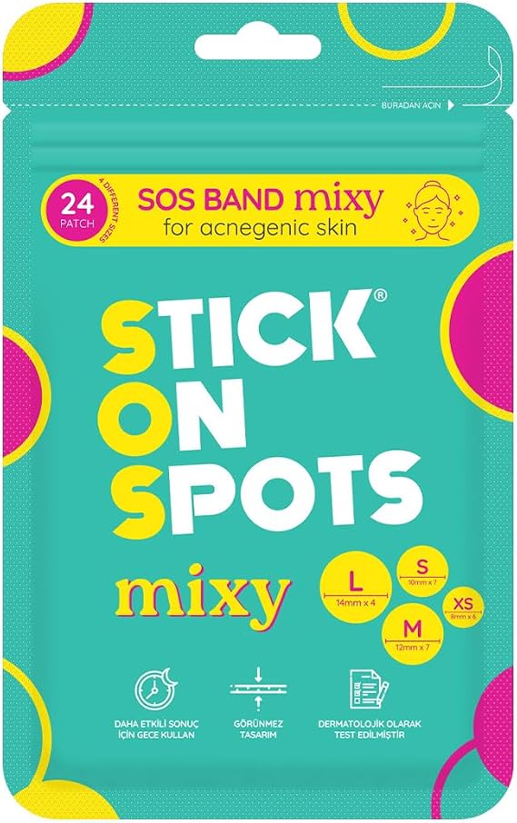 STICK ON SPOTS SOS Band Mixy Akne Bandı 24 Parça