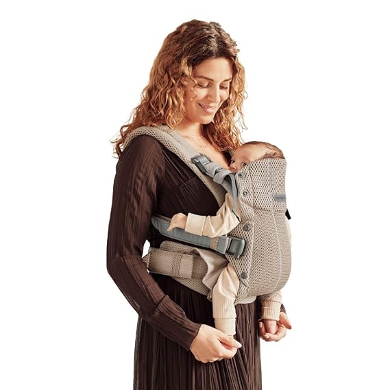 BabyBjorn Baby Carrier Harmony, 3D Mesh, Gray Beige
