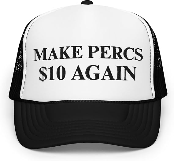 Make Percs 10 Again Funny Foam Trucker Hat Adjustable Cap