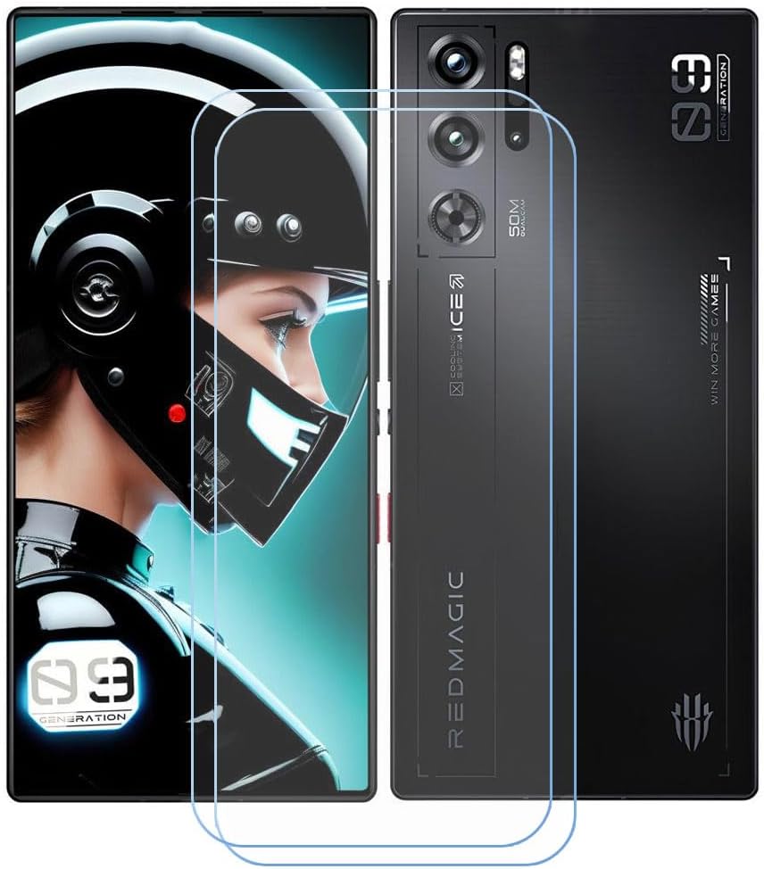 2-Pack for Nubia RedMagic 9 Pro Tempered Glass Screen Protector, 9H Hardness Anti-Scratch Anti-Fingerprint Anti-Bubble Compatible Full Coverage Clear Film for Nubia RedMagic 9 Pro 6,8
