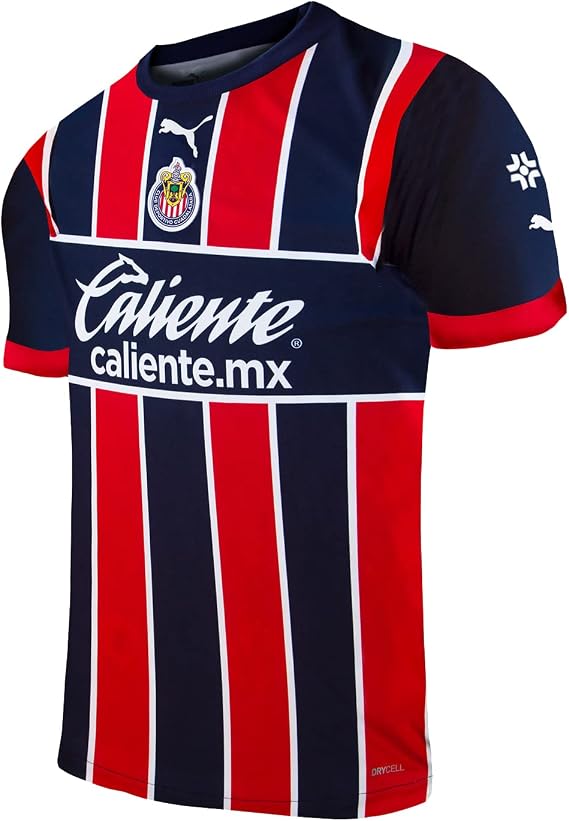 PUMA Chivas Men's Alternative Jersey 22/23 (as1, Alpha, l, Regular, Regular) Red, Blue