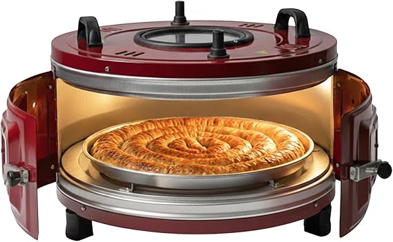 Akel AF130L 25 Litre Orta Boy Yuvarlak Davul Fırın, İç Aydınlatmalı, Termostatlı, Üst & Ön Gözetleme Camlı, 1 Tepsi [Enerji Sınıfı A]