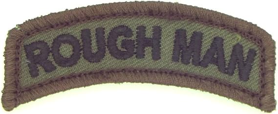 MilSpec Monkey Rough Man Tab Patch (Woodland (Olive Drab))
