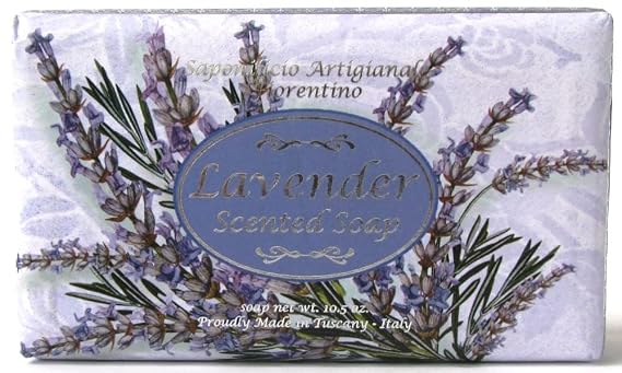 Saponificio Artigianale Fiorentino Tuscan Lavender Large 10.5oz. Moisturizing Soap Bar