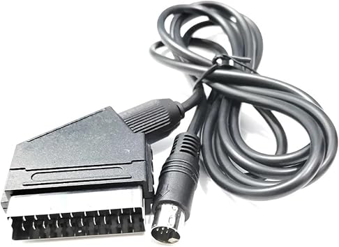 RGB Scart Lead Cable Compatible with The Mega Drive 2 Megadrive 2 MD2 RGB AV Scart Cable 1.8m Drop Ship