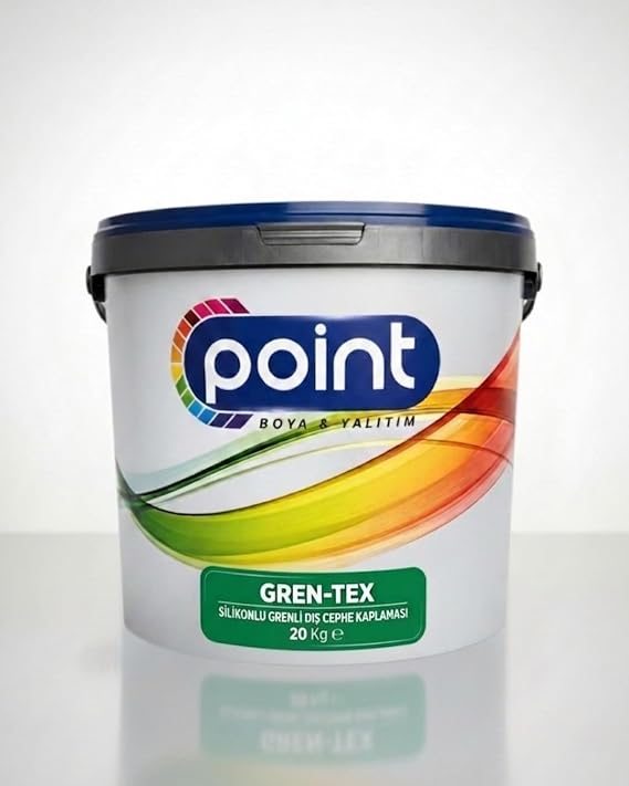 GREN-TEX - Silikonlu Grenli Dış Cephe Kaplaması (Beyaz, 20 Kg)