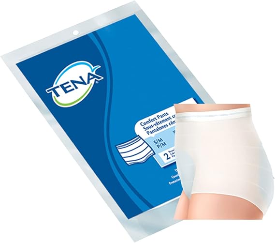 Tena Comfort Pull On Incontinence Knit Fixation Pants, Small/Medium, 2 ct