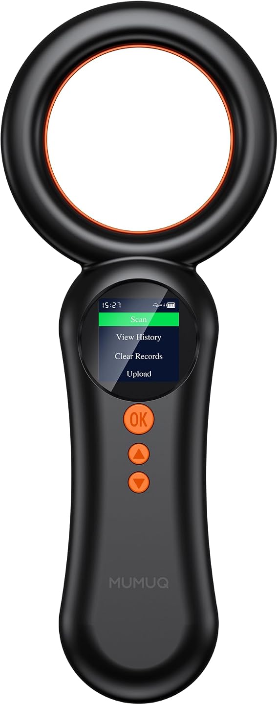 Pet Microchip Scanner with 1.44 Inch LCD Screen for Dog Cat Pig