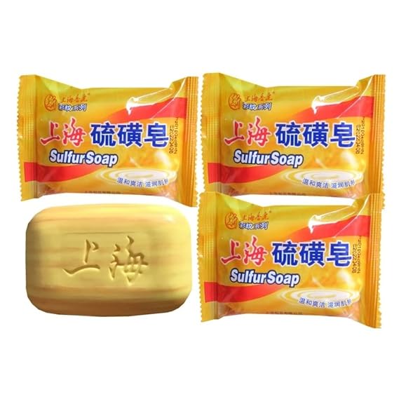 Shanghai Sulfur Soap Cleansing Anti Acne Itching (1), 3.351 Ounce