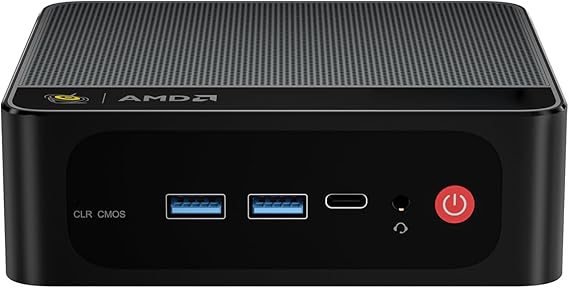 Beelink Mini PC SER5 MAX,Ryzen7 7735HS(up to 4.75 GHz),24G LPDDR5 RAM 500G PCIe 4.0 NVMe SSD,4K Triple Display output,AMD Radeon 680M,WIFI 6/2.5G LAN/Bluetooth 5.4