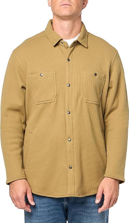 Eddie Bauer Men's Faux Shearling-Lined Thermal Shirt