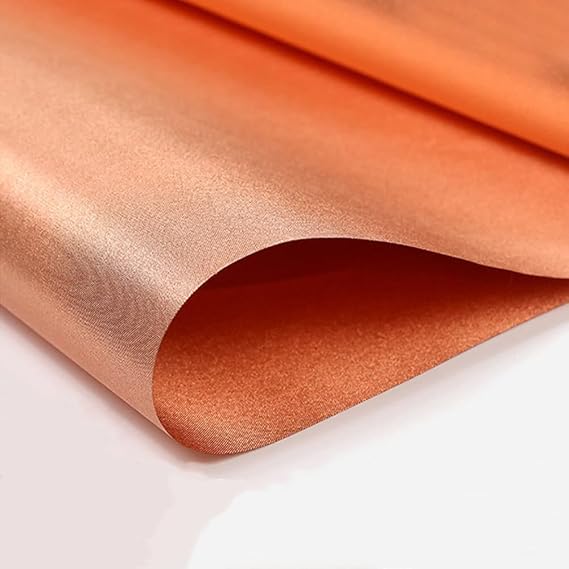Amradield Pure Copper Faraday Fabric Cloth 39"x43" for WiFi Cell Bluetooth GPS Grounding Mobile Phone Copper Fabric Material Reduce Harmful Signals Protection Certified Healthy