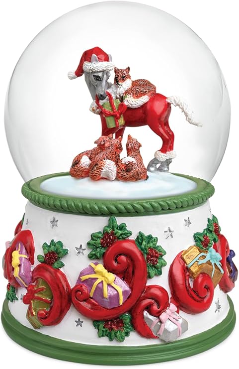 Breyer Horses 2022 Holiday Collection | Musical Snow Globe - Forest Friends | Model #700243